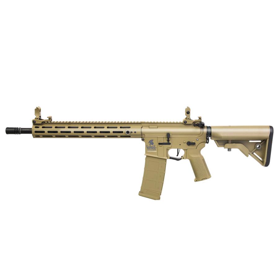 M4スタイル 電動ガン ブラック/タン Lancer Tactical LT-29 エンフォーサー PDW スケルトン 電動ガン