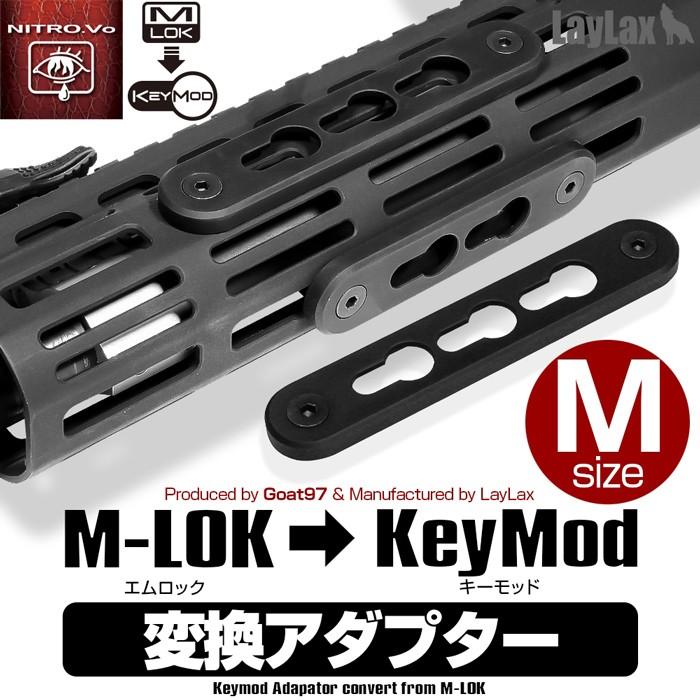 スコーピオン対応 NITRO.Vo M-LOK変換Keymodアダプター M(ミディアム) | LayLax