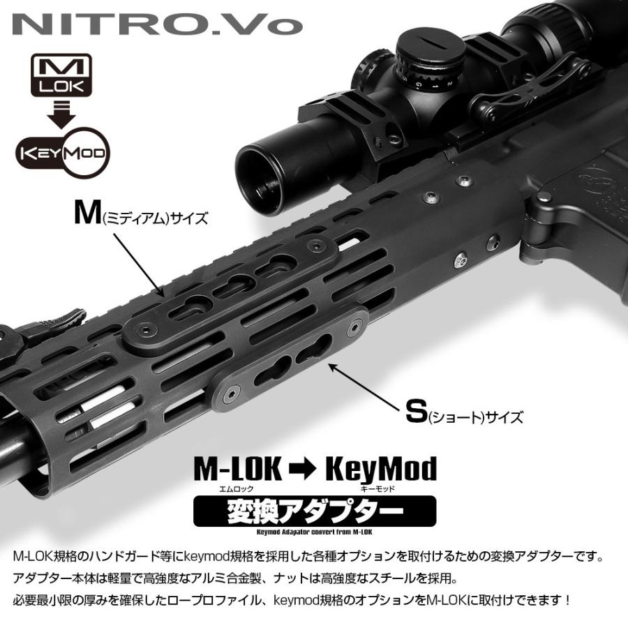 スコーピオン対応 NITRO.Vo M-LOK変換Keymodアダプター M(ミディアム) | LayLax | 01
