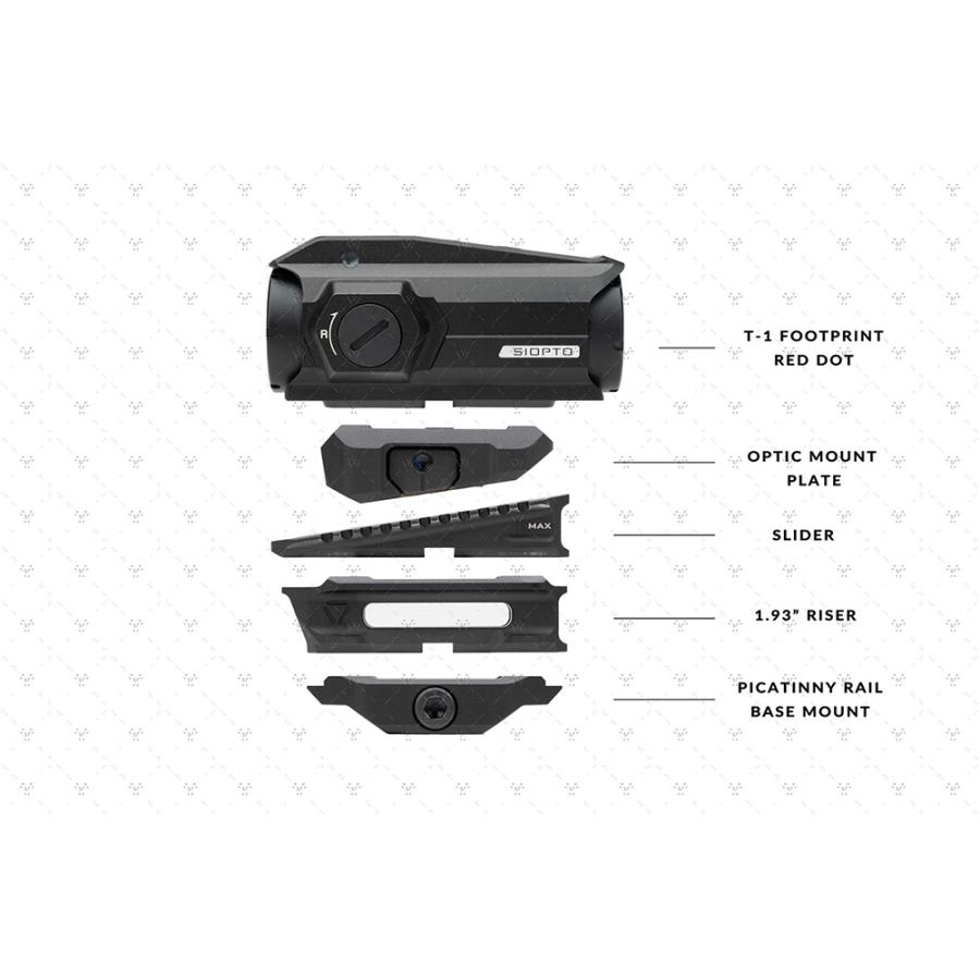 【正規取扱品 実物パーツ】Strike Variable Optic Mount for Aimpoint Micro Standard オプティックマウント【ブラック】の画像