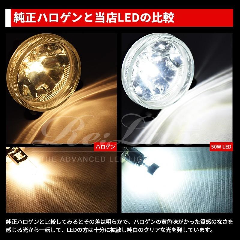 メール便無料】 H3C LED フォグバルブ CREE製 50W 6000K ホワイト ハイ