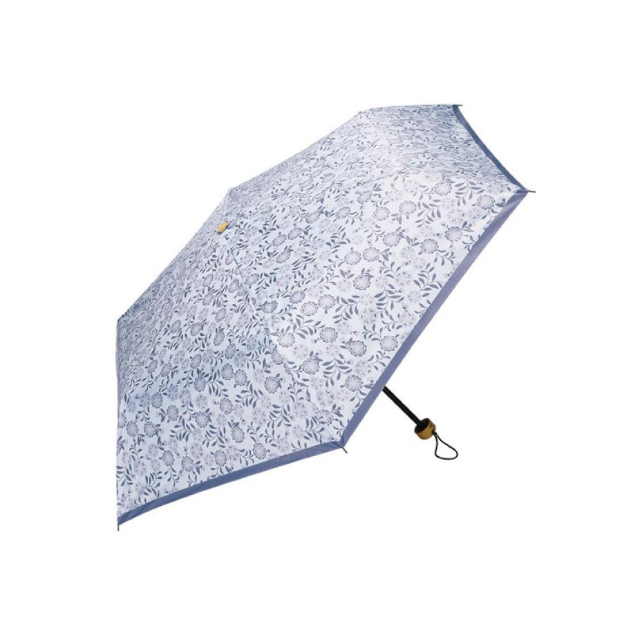 京都くろちく・晴雨兼用こんぱくと折傘（薄灰花usuzumibana