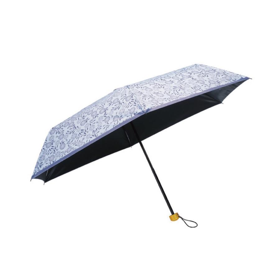 京都くろちく・晴雨兼用こんぱくと折傘（薄灰花usuzumibana