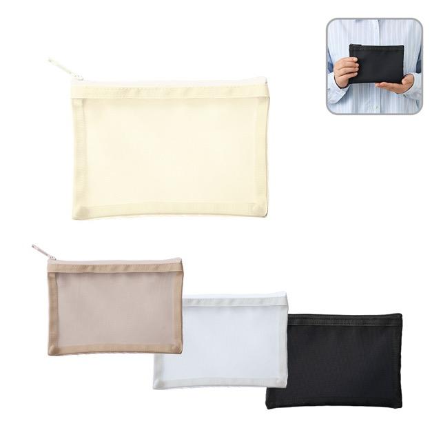 メッシュフラットポリポーチ（S） ノベルティ 名入れ 販促品 記念品