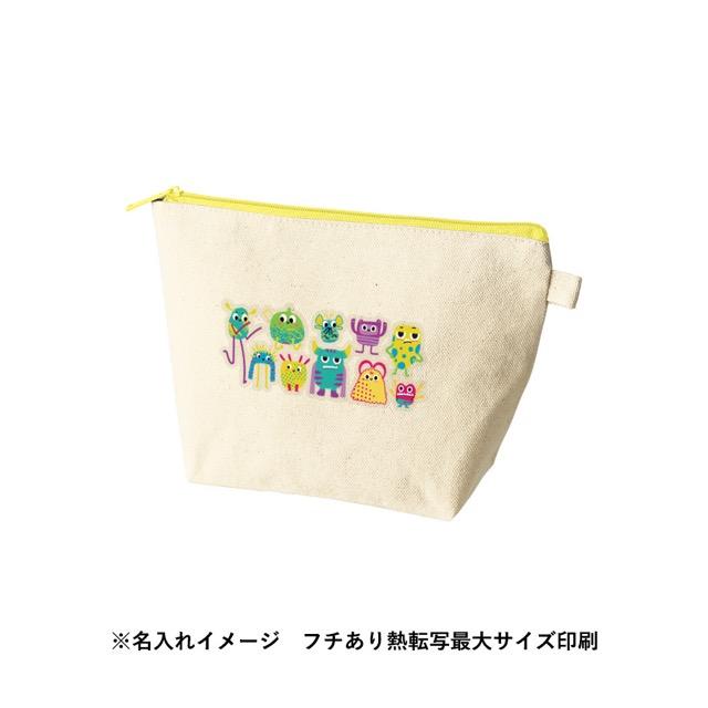 カラーファスナーキャンバスデイリーポーチ ノベルティ 名入れ 販促品