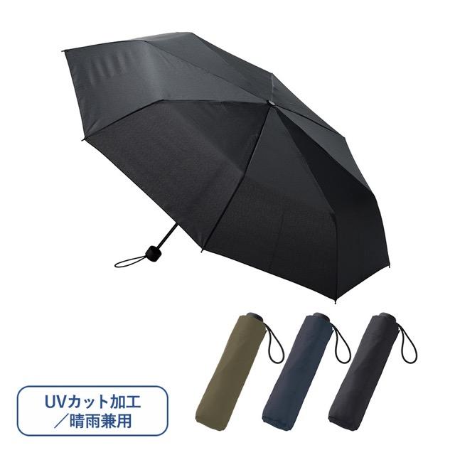 大判耐風UV折りたたみ傘（セミオートタイプ） ノベルティ 名入れ 販促