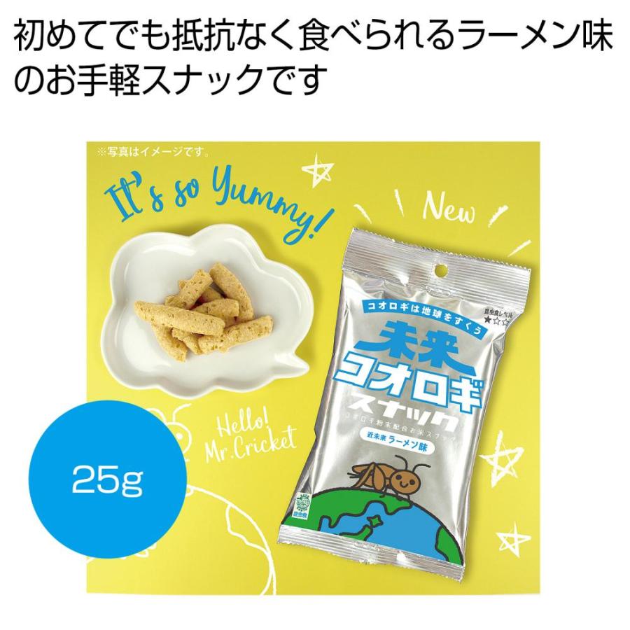 未来コオロギスナック? 近未来ラーメン味25g 40箱 ノベルティ ギフト