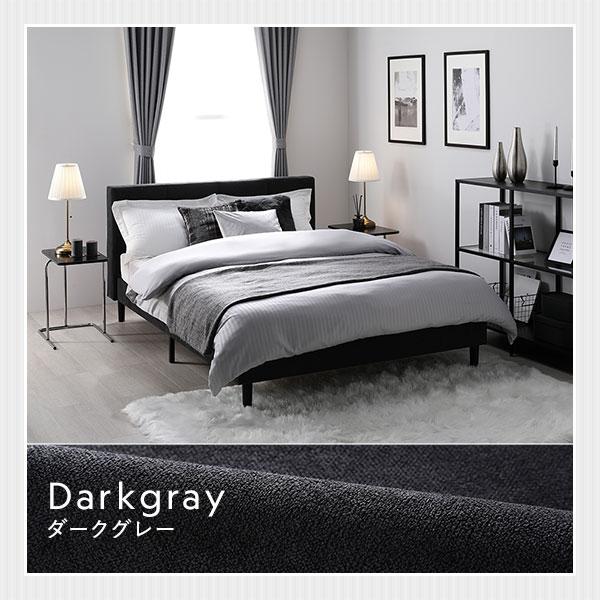 ファブリックベッド ベッドフレームのみ シングル 引き出し付き