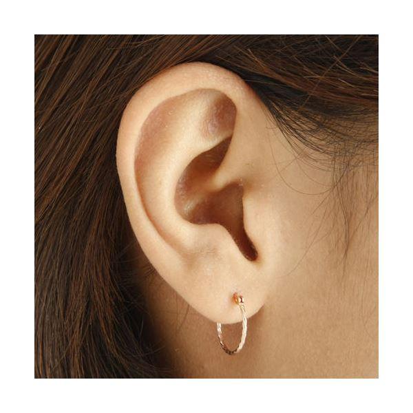 ツツミ　フープピアス　K10　WG　YG　PG　三色フープ ツツミ フープピアス K10 WG YG PG 三色フープ V118472