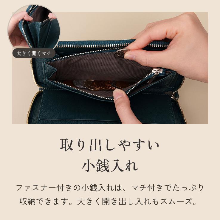 LIB] ラウンドファスナー長財布 (フルオープン) 本革 撥水 メンズ