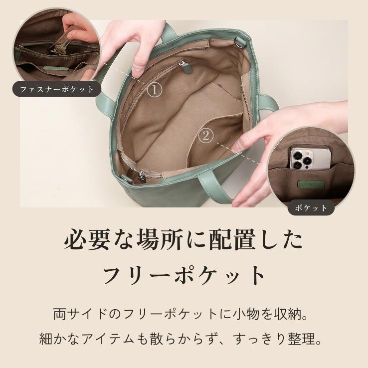 LIB]ミニトートバッグ 本革 メンズ レディース 男女兼用 撥水 レザー