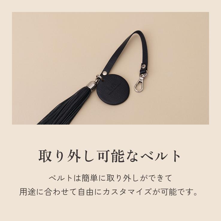 LIB] タッセルチャーム 本革 撥水 オリジナルレザー メンズ レディース