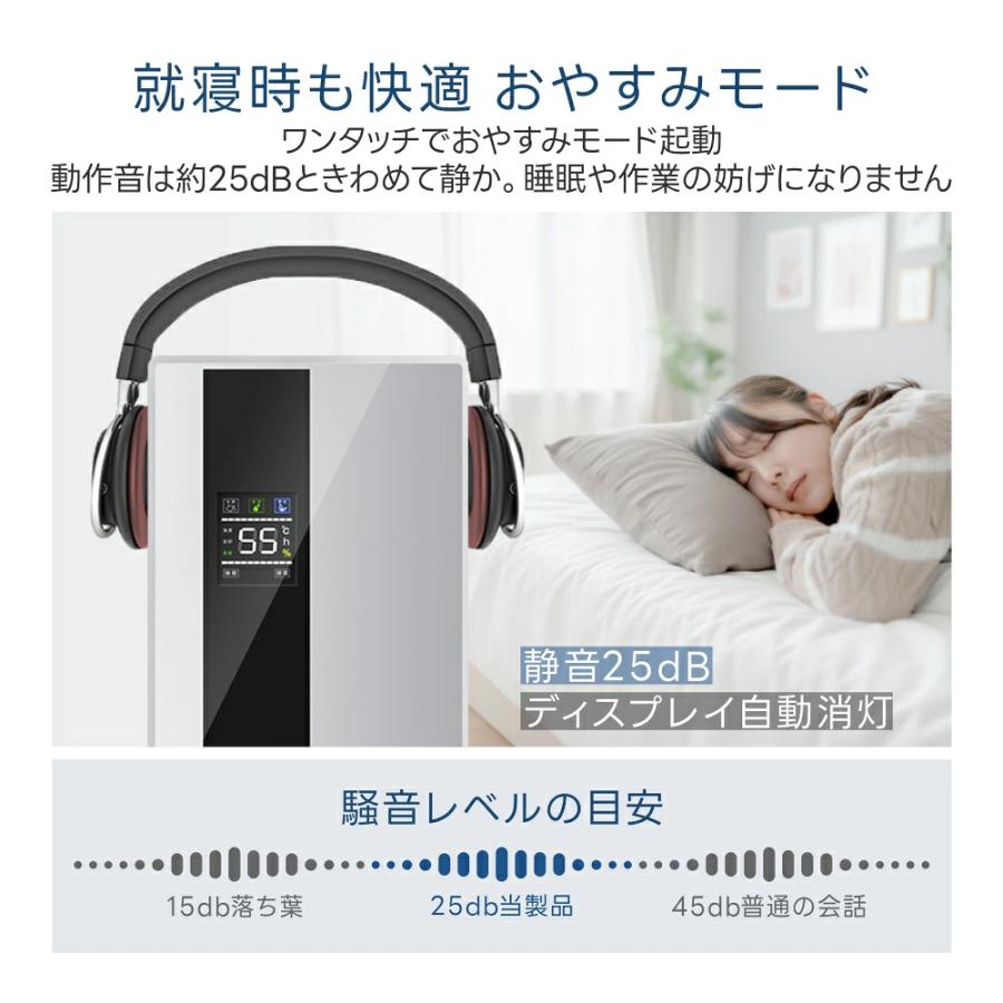 除湿機 小型 除湿乾燥機 除湿器 衣類乾燥 空気清浄機能 大容量 2200ML