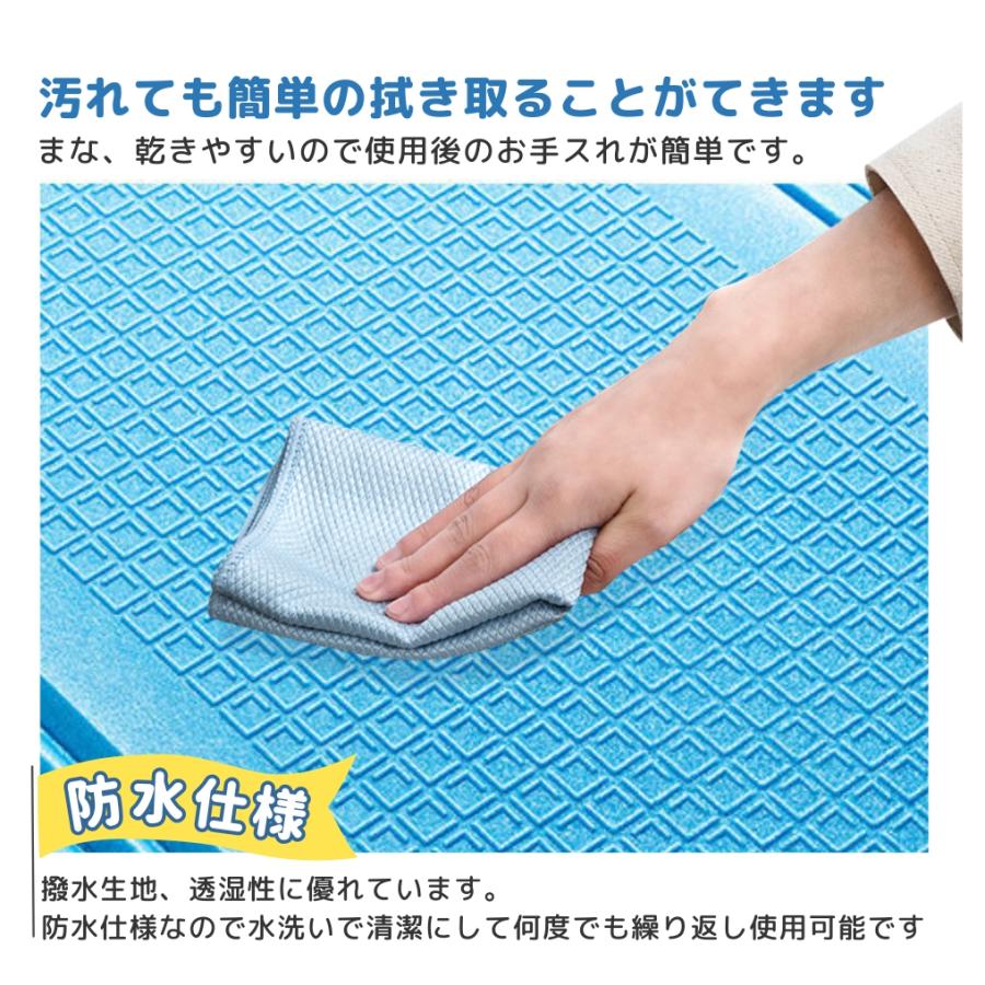 2枚セット　プール マット 厚手 滑り止め カバー プール用 ビニールプール プール下マット 大型 家庭用 200cm×150cm プール用マット シート カバーの画像