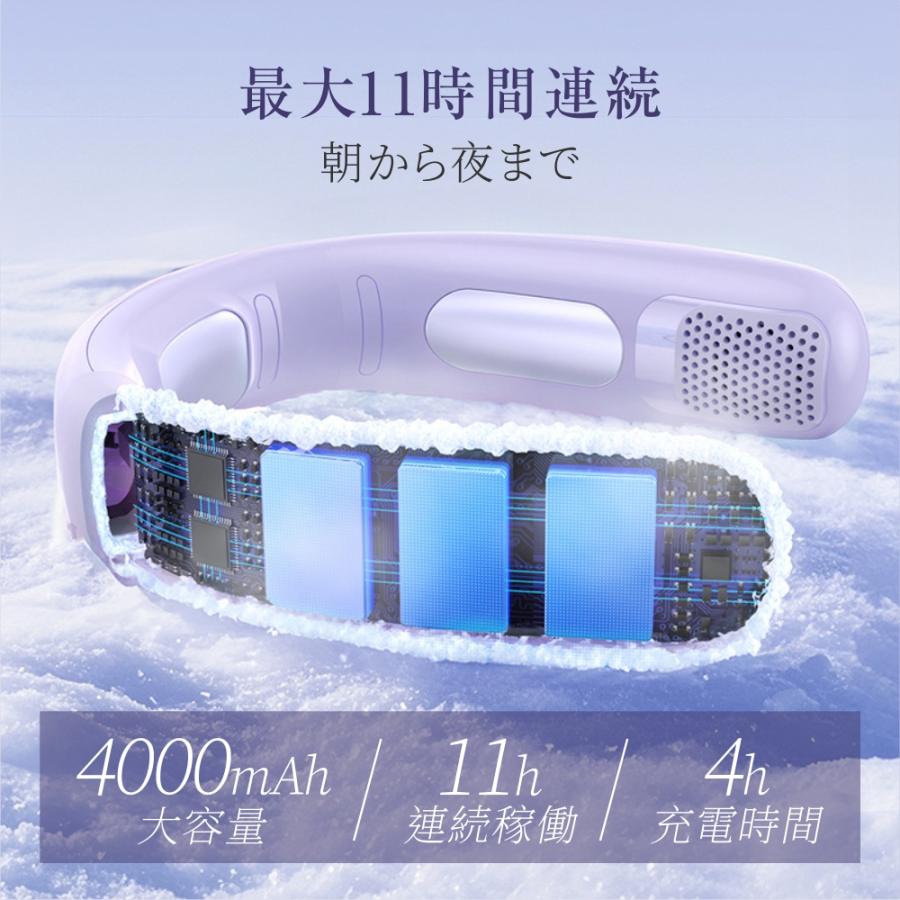 ペルチェ素子急速冷却】ネッククーラー 首掛け扇風機 冷却プレート