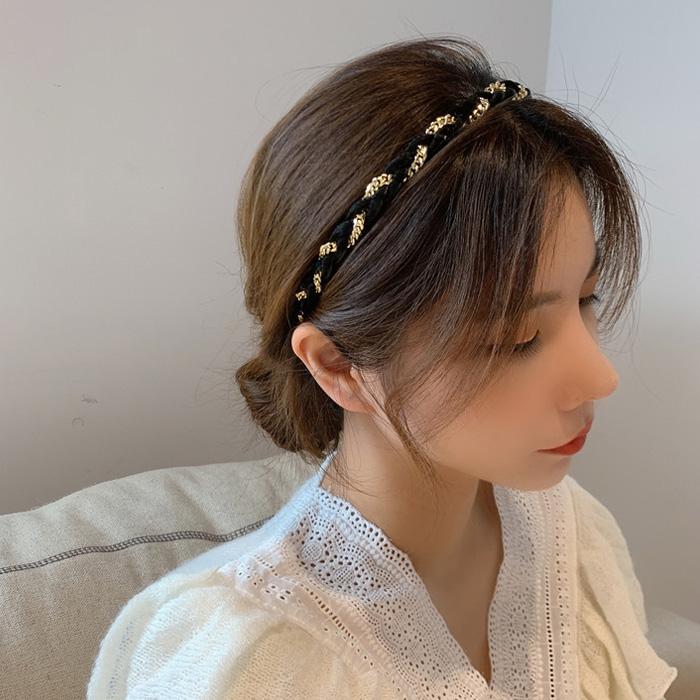カチューシャ ヘアバンド ヘアアクセサリー チェーン 細め かわいい