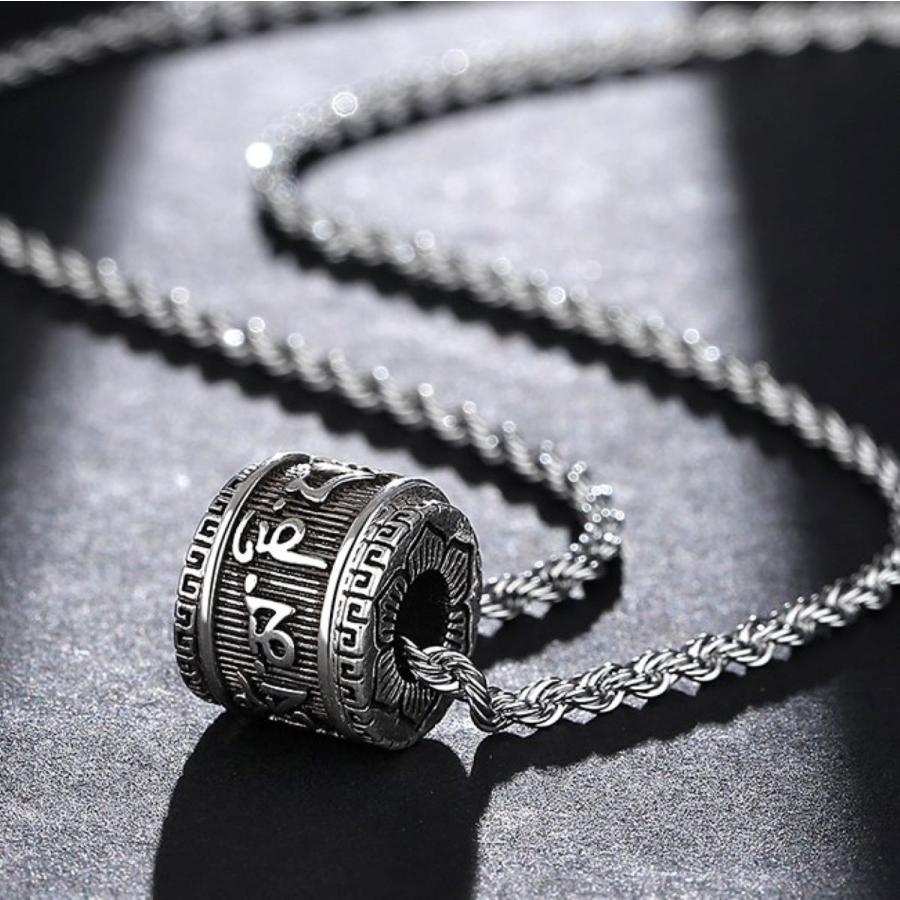 ネックレス 梵字 マントラ お守り 幸運 魔除け メンズ ペンダント ユニ