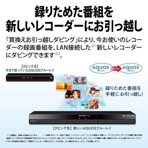 AQUOS 2B-C20GT1 シャープ 2TB ブルーレイディスクレコーダー 2B-GT1