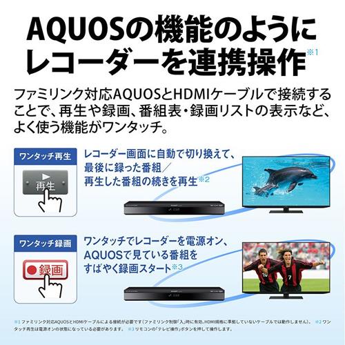 AQUOS 4B-C40GT3 シャープ 4TB ブルーレイディスクレコーダー 4K