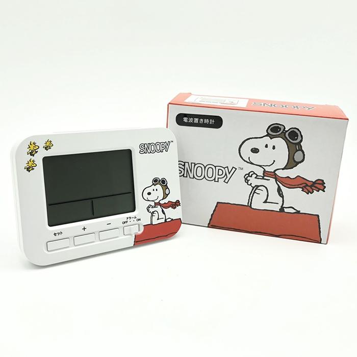 Acsn Jcシュアーズ スヌーピー電波置き時計 ホワイト デジタル表記 Acsn Lifestage Nana Yahoo 店 通販 Yahoo ショッピング