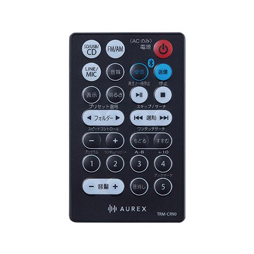 Aurex AX-CR90-K 東芝 SD／USB／CDラジオ ブラック AUREX ワイドFM対応
