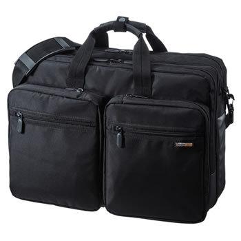 BAG-3WAY22BK サンワサプライ 3WAYビジネスバッグ 15.6型ワイド対応 大型 黒