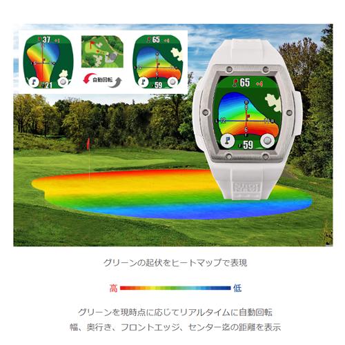 テクタイト CREST2-TOUCH-W 腕時計型GPSゴルフナビ ショットナビ