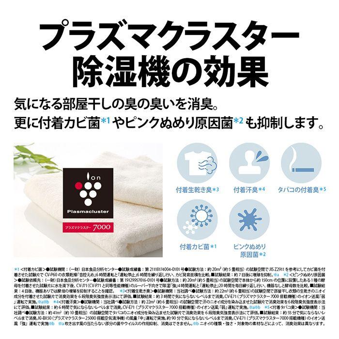 SHARP CV-P180-W シャープ 衣類乾燥除湿機 ホワイト系 プラズマ