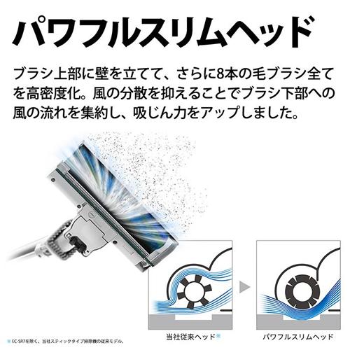 RACTIVE Air EC-SR8-W シャープ コードレススティック掃除機 POWER