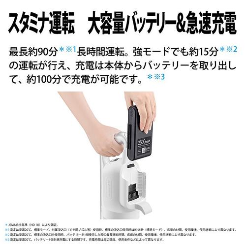 RACTIVE Air EC-SR8-W シャープ コードレススティック掃除機 POWER