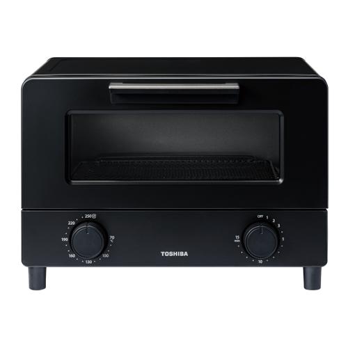 新品未開封⭐TOSHIBA 黒 トースター 2枚 1400W HTR-W5 K TOSHIBA（東芝） HTR-W5-K オーブントースター ブラック トースト2枚