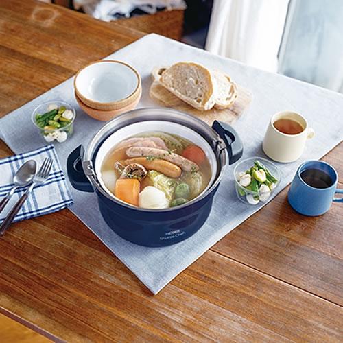 ネイビー KBJ-3002 シャトルシェフ 真空保温調理器 サーモス 真空保温調理器シャトルシェフ/KBJ-3002・4502 | シャトルシェフ