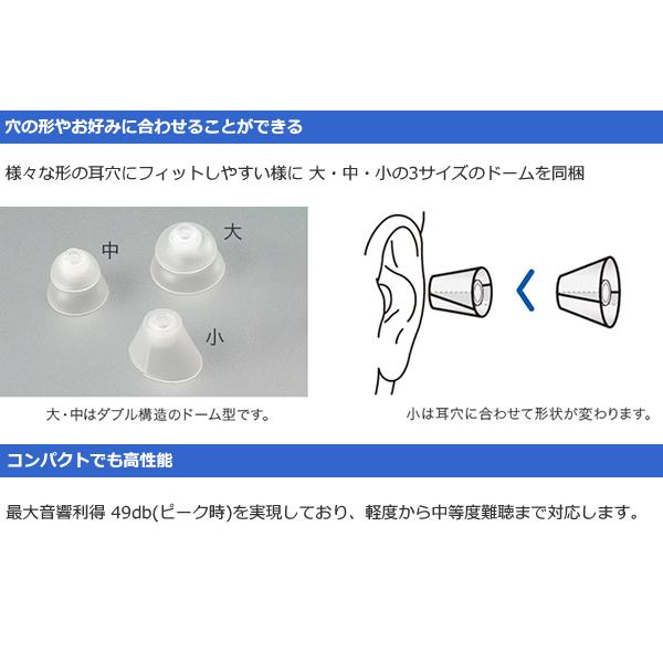 OHS-D21R ONKYO 耳あな型補聴器 （右耳用）｜l-nana｜03