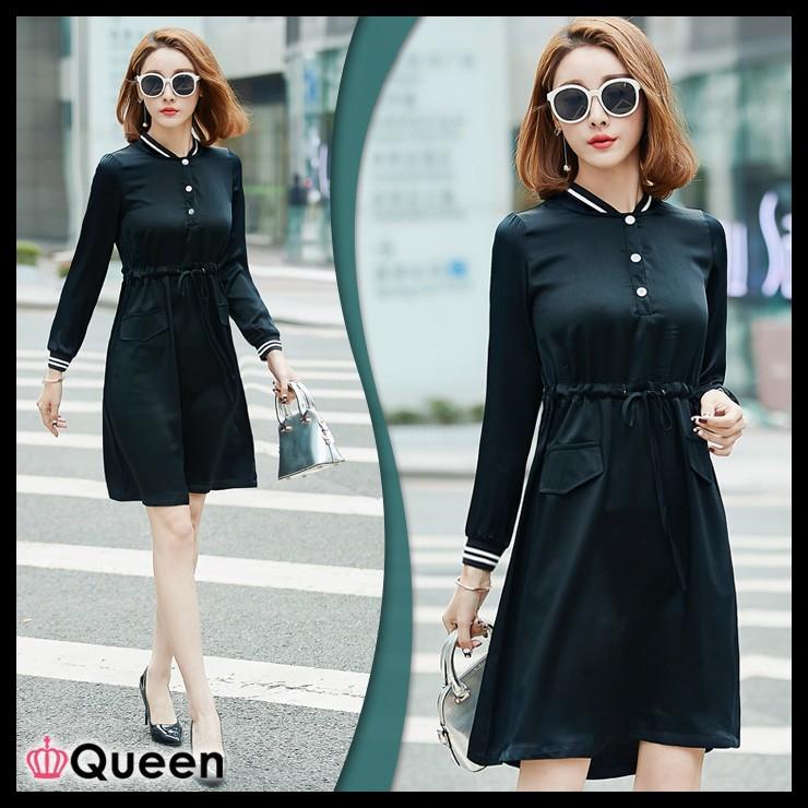 大きいサイズの服 レディース ジャージワンピース ウエスト絞りワンピース 黒 ドロスト Ll 3l 4l 5l 6l Pセール 3357 大きいサイズの服レディース Queen 通販 Yahoo ショッピング