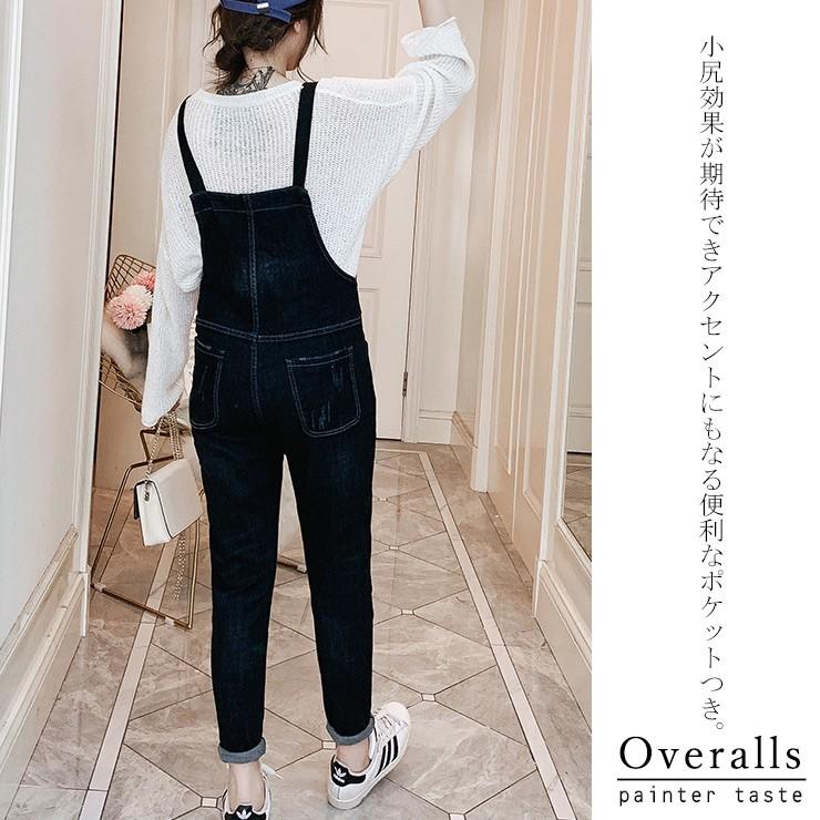 大きいサイズ レディース デニムサロペットパンツ オーバーオール ダメージ加工 黒 Ll 3l 4l 5l 6l ブラック 19年 秋 新入荷 ネコポス不可 大きいサイズの服レディース Queen 通販 Yahoo ショッピング