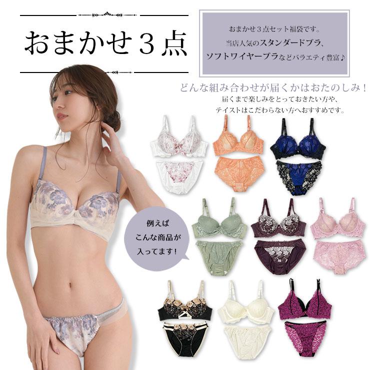 脇高ブラ 大きいサイズ 福袋 ブラショーツセット B85 B90 B95