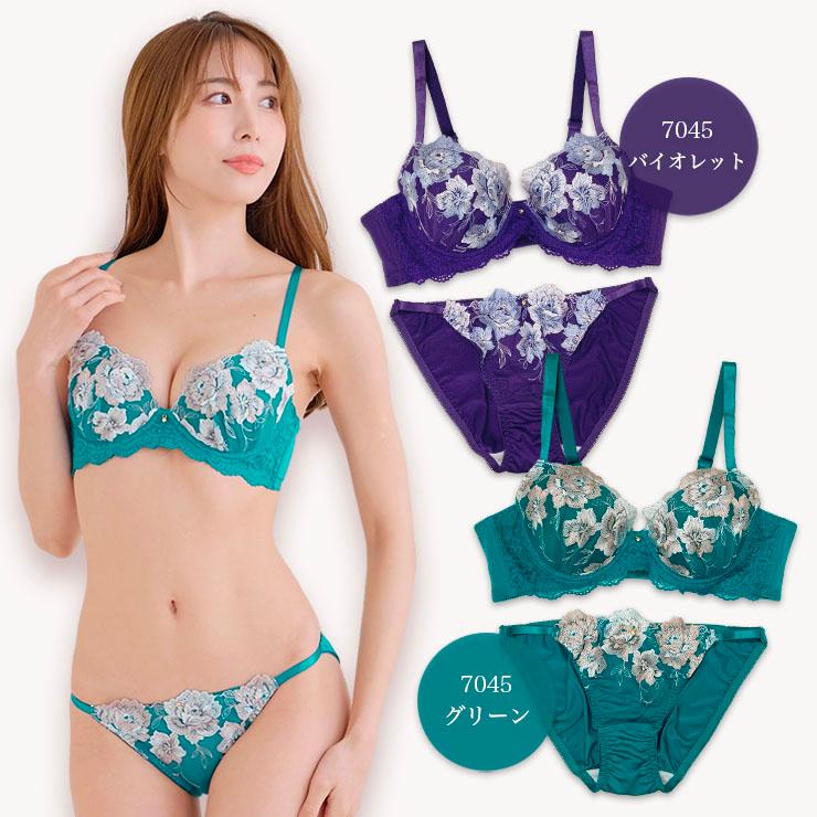 大きいサイズ ブラジャー ショーツセット レディース 下着 E80 E85 E90