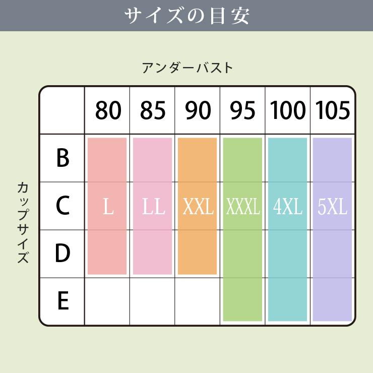 大きいサイズ レディース ブラジャー シームレス フロントホック ノンワイヤー L LL 3L 4L 5L 6L ブラック グレー ベージュ スモークピンク 新入荷 ネコポス不可｜l-size｜06