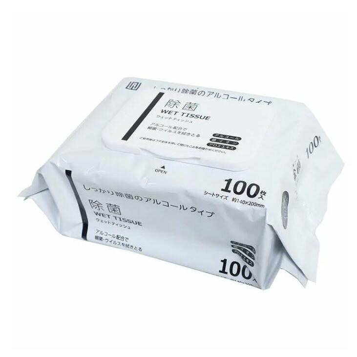 AI-WILL ウェットティッシュ 大判 厚手 6袋セット アルコール 除菌 個