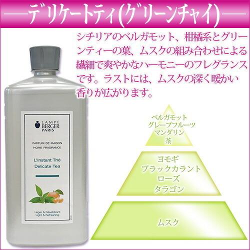 ランプベルジェ アロマオイル グリーンチャイ デリケートティー 1000ml