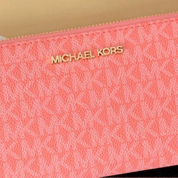 MICHAEL KORS マイケルコース 長財布 ピンク MKシグネチャー MICHAEL KORS マイケルコース 長財布 ピンク MKシグネチャー