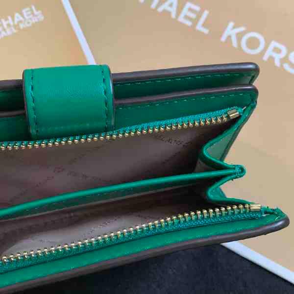 マイケルコース 財布 グリーン 二つ折り財布 MICHAEL KORS