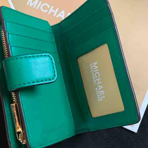 マイケルコース 財布 グリーン 二つ折り財布 MICHAEL KORS