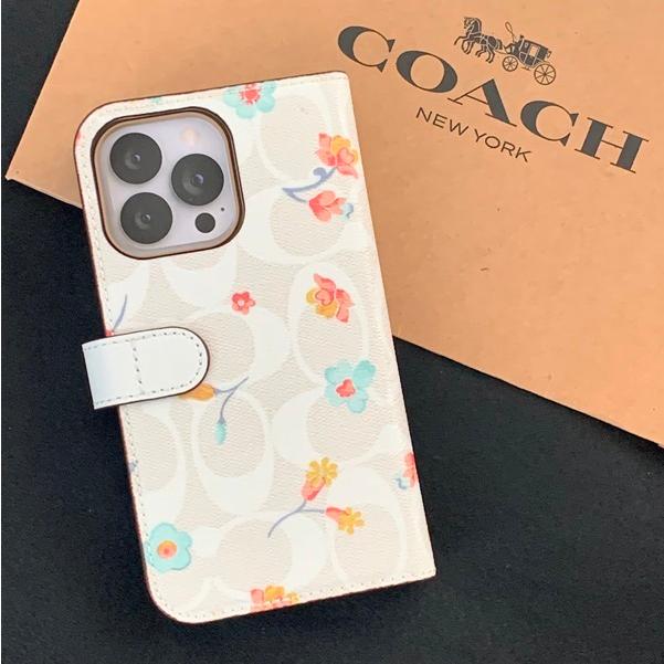 COACH コーチ スマホケース 携帯ケース 手帳型 花柄 iPhone 13 COACH コーチ スマホケース 携帯ケース 手帳型 花柄 iPhone 13