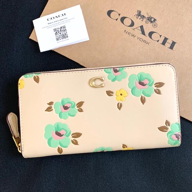 コーチ 長財布 花柄 フローラル レザー COACH RESERVE/CH811-B4RHR