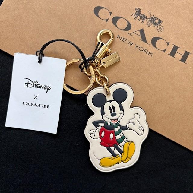 COACH×Disney コラボ ミッキーマウス バッグチャーム キーホルダー COACH（コーチ） x ディズニー コラボ ミッキーマウス キーホルダー