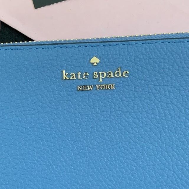 ケイトスペード 財布  長財布 レザー ブルー kate spade/WLR00392-420｜la-blossoms｜02