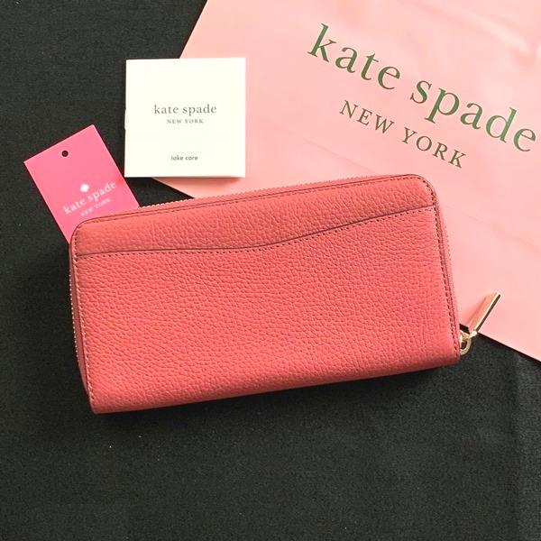 kate spade NEW YORK ケイトスペード 財布 長財布 レザー ピンク kate spade NEW YORK ケイトスペード 財布 長財布 レザー ピンク
