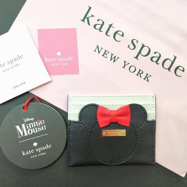 限定品 ケイトスペード ミニーマウス 小物 カードケース kate spade minnie mouse/WLRU6027974