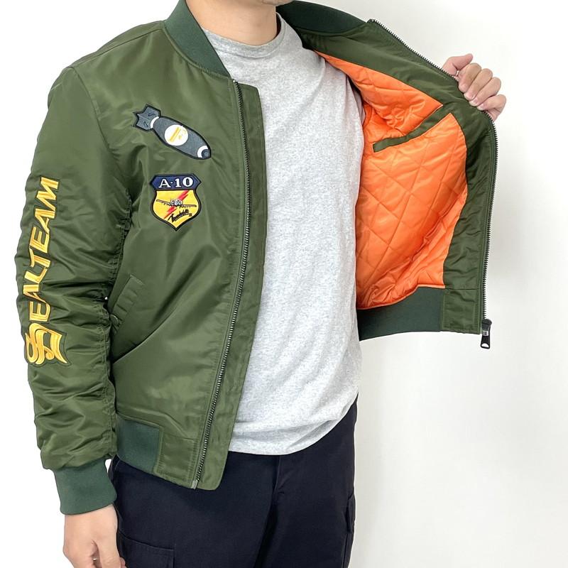 US．MA1．AIRFORCE、フライトジャケット(新品）A10NZ-AF : LA-BOY